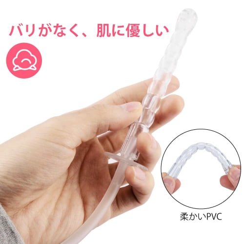 Ninonly Multi-Purpose Irrigator, 600ml Large Capacity, Manual Pump, Lotion Injector, Syringe, Enema, Backflow Prevention, 65cm Tube, 3 Replacement Hea