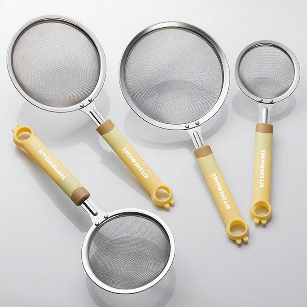 Easy to Clean Matcha Sifter Stainless Steel Cocktail Sieve Portable Food Sifters  for Kitchen