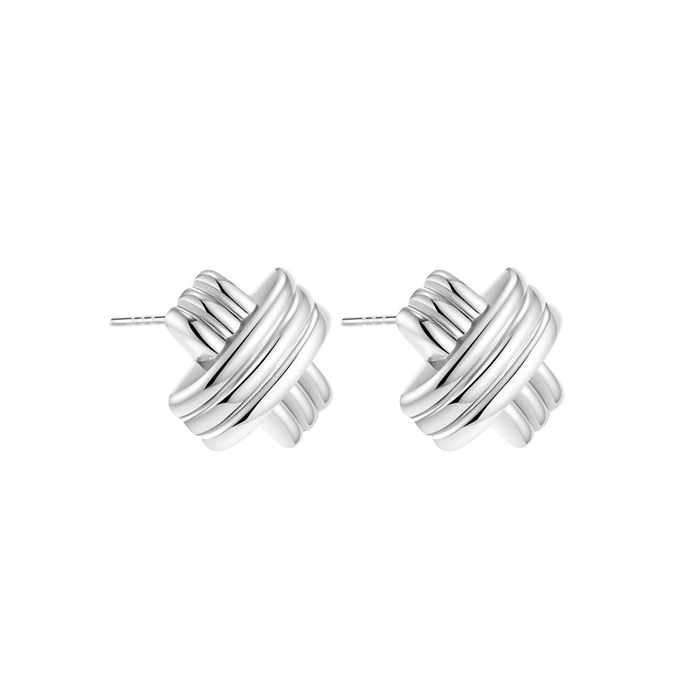 

New Texture Multi Layer Cross Mini Stud Earrings for Women Gold Plated Statement Small Earring Punk Zircon Gift Accessories медный