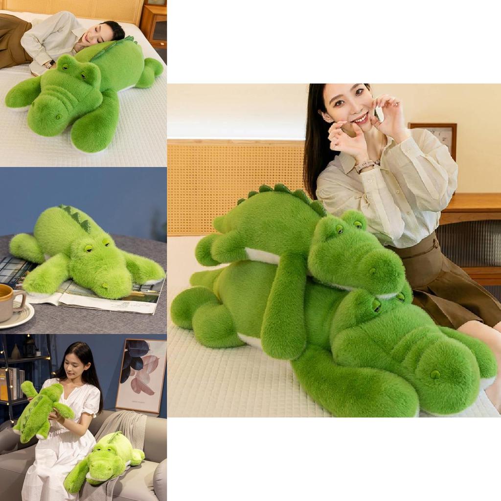 Adorável Almofada de Pelúcia Macia de Jacaré Para Meninas Presente Perfeito Para Amigos e Namorados