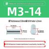 BSO-M34.2/5.4 Blue/White Zinc Plated Hex Head Blind Rivet Nut Stud, Full Thread.