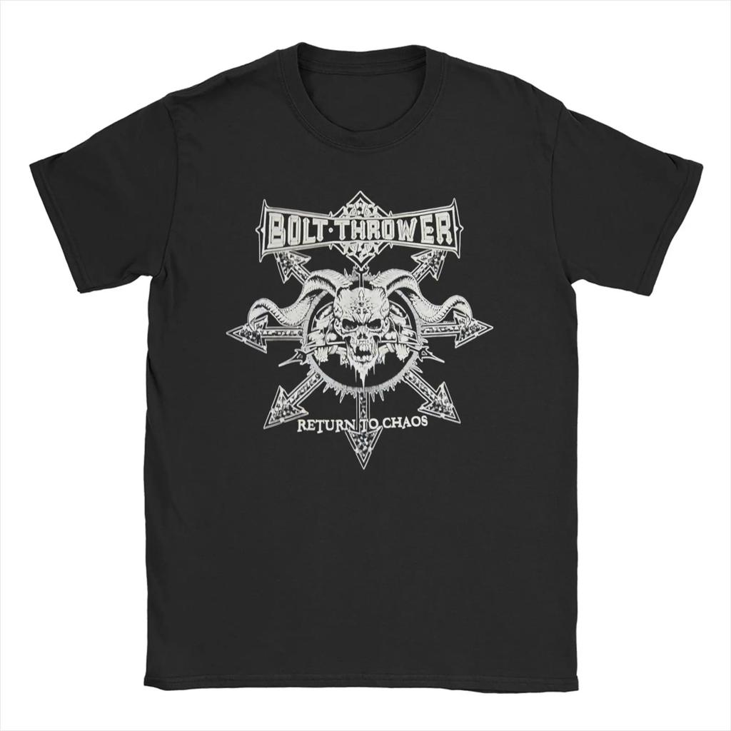 Bolt Thrower Rock Band Logo T Shirts Men Women's Cotton Crazy T-Shirts Round Collar Tee Oversized High Quality Soft Comfortable