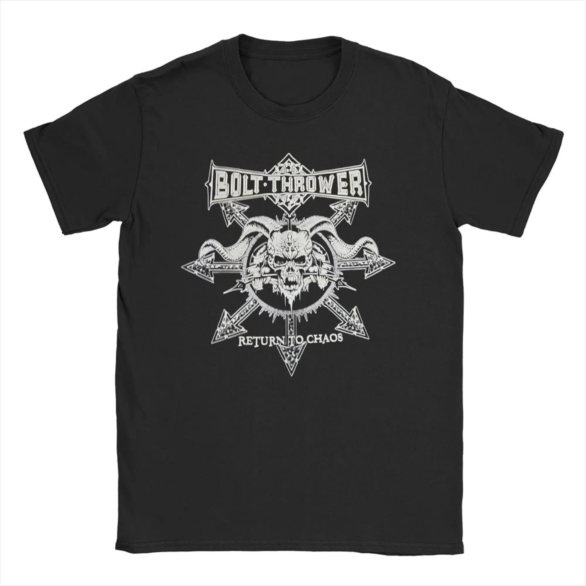 

Bolt Thrower Рок-гурт Логотип Футболки Чоловічі Жіночі Бавовняні Божевільні Футболки Круглий комір Футболка Оверсайз висока якість м яка Зручні L
