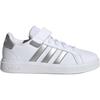 Adidas Grand Court 2.0 Little Kid 'White Matte Silver' GW6516
