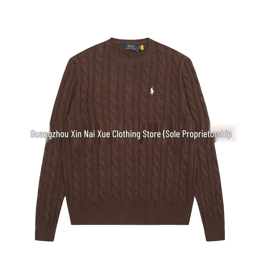 Hochwertiger Ralph RL Klassischer Unisex Strickpullover