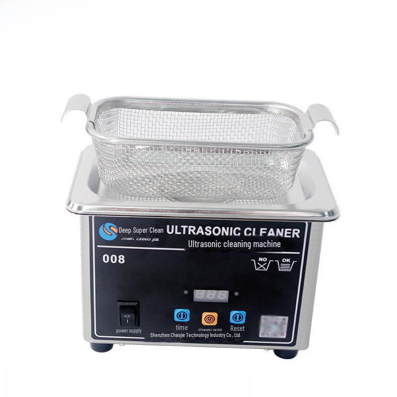 Compact Ultrasonic Cleaner CJ-008 for Jewelry, Watches, Glasses, and Dentures