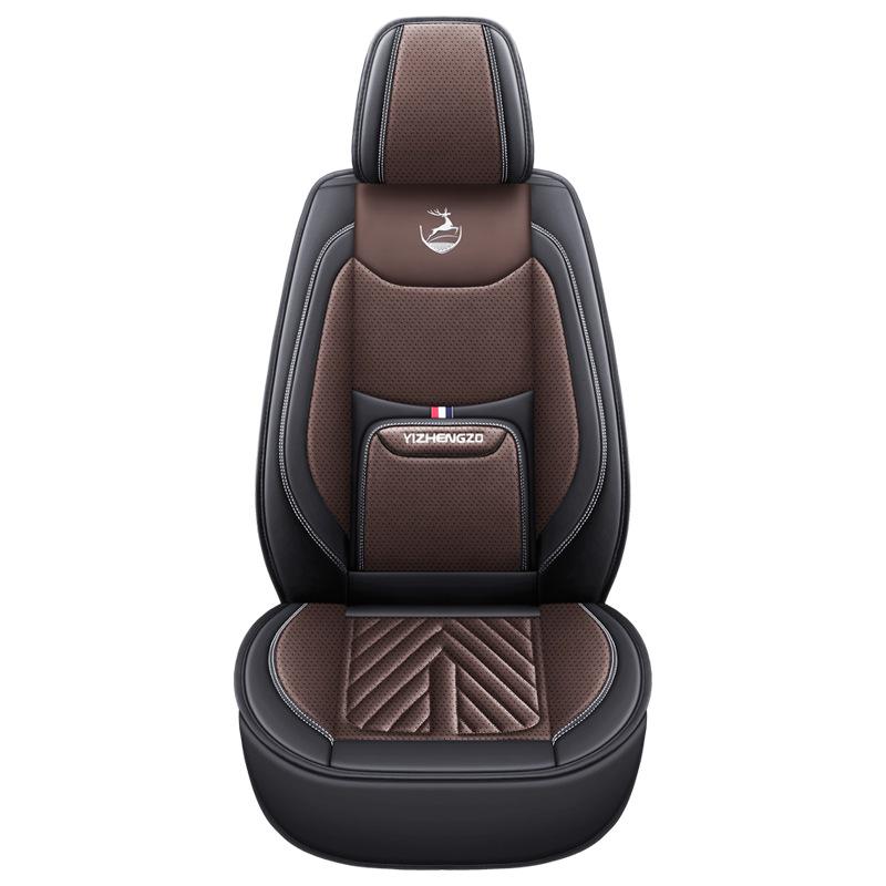 

Car Seat Covers Full Set Front Seat Covers PU Leather Waterproof Car Seat Cover Car Seat Cushion Car Seat Protector Universal Fit Most Cars 1PC