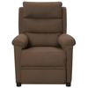 VidaXL Fauteuil de massage inclinable Marron Tissu
