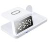 Wireless Charging Station 3 in 1 15W Fast Desk  r Stand Multifunctional with Clock for Mobile Phone Watch Wireless Earphones