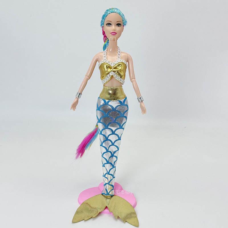 1/6 Beautiful Mermaid Princess Fairy Doll Toys 30CM Mermaid Princess Joints Movable Fashion Fishtail Dress DIY Dress-up Toys