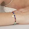 Bracelet - LUXENTER - Nerald - finition or jaune 18K - Cristal multicolore - 16 cm + 3 cm d'extension