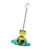 Metal Bird Feeder Frog Shaped Bird Water Bowl Bird Raising Tool Bird Food Dispenser  Tree