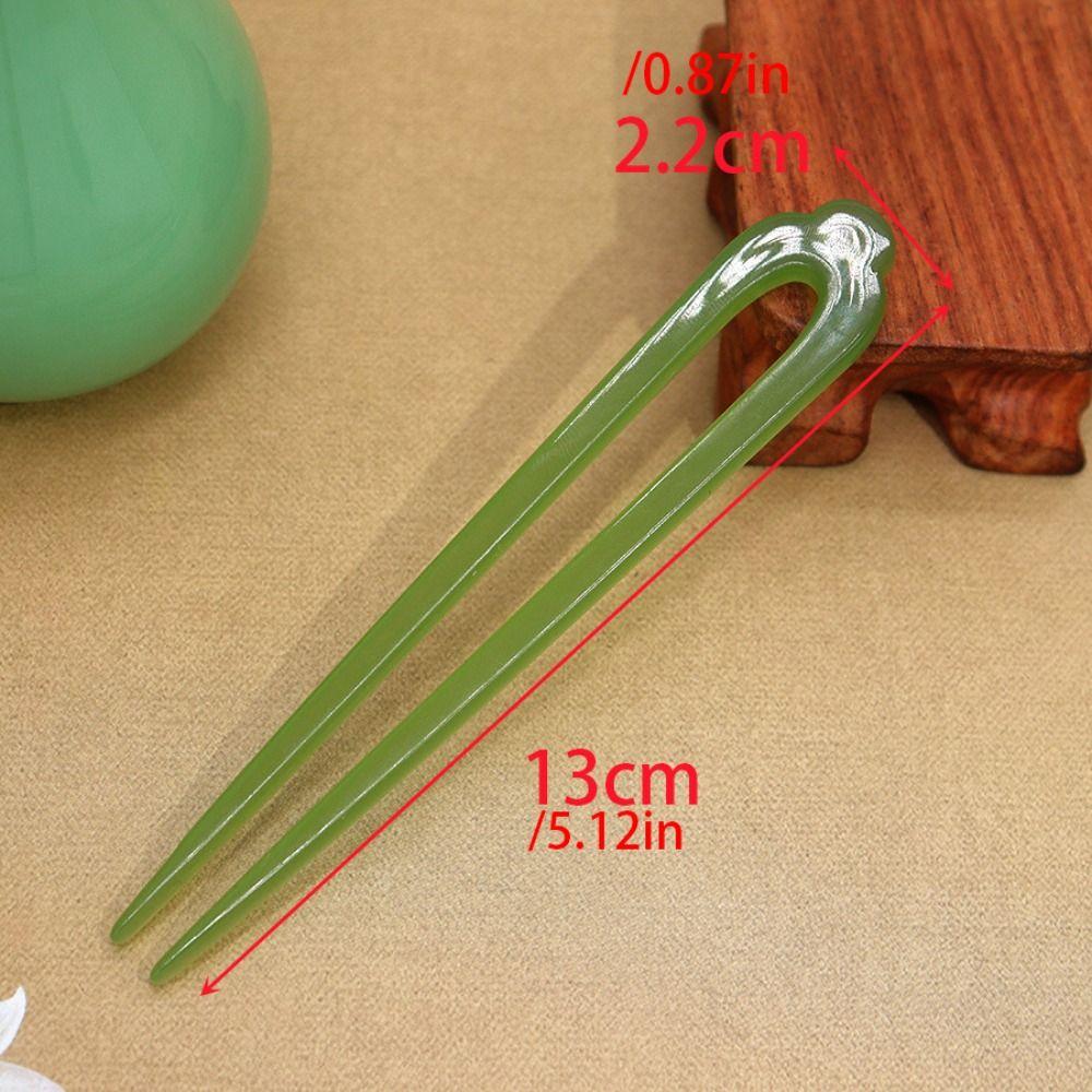 Acetic Acid U Shape Hairpin Chinese Style Chinese Style Hair Stick Retro   Girl Hair Accessories