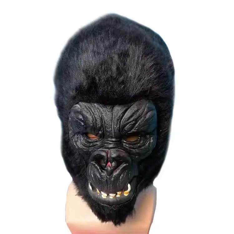 Maska King Konga Hororové Zvíře Gorila Opice Maska Novinka Halloween Cosplay Kostým Pokrývka Hlavy Zvířecí Večírek Šimpanz Maska na Celou Hlavu
