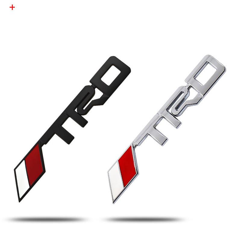 TRD Emblem Front Grille and 3D Metal Rear Badge for Toyota Highlander 2015 2016 2017 2018 2019 2020 2021 CWI1