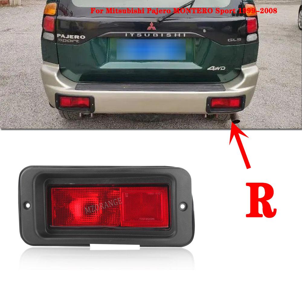 Car Tail Lamp Foglight Rear Bumper Reflector Lights For Mitsubishi Pajero MONTERO Sport 1999-2008 Accessories Auto Replacements