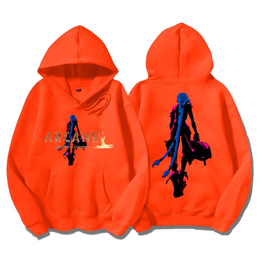 Arcane Hoodies Jinx Classic Aesthetic Print Clothing Autumn Winter Simple Sweatshirts Women Men Y2K Pullovers Clothing