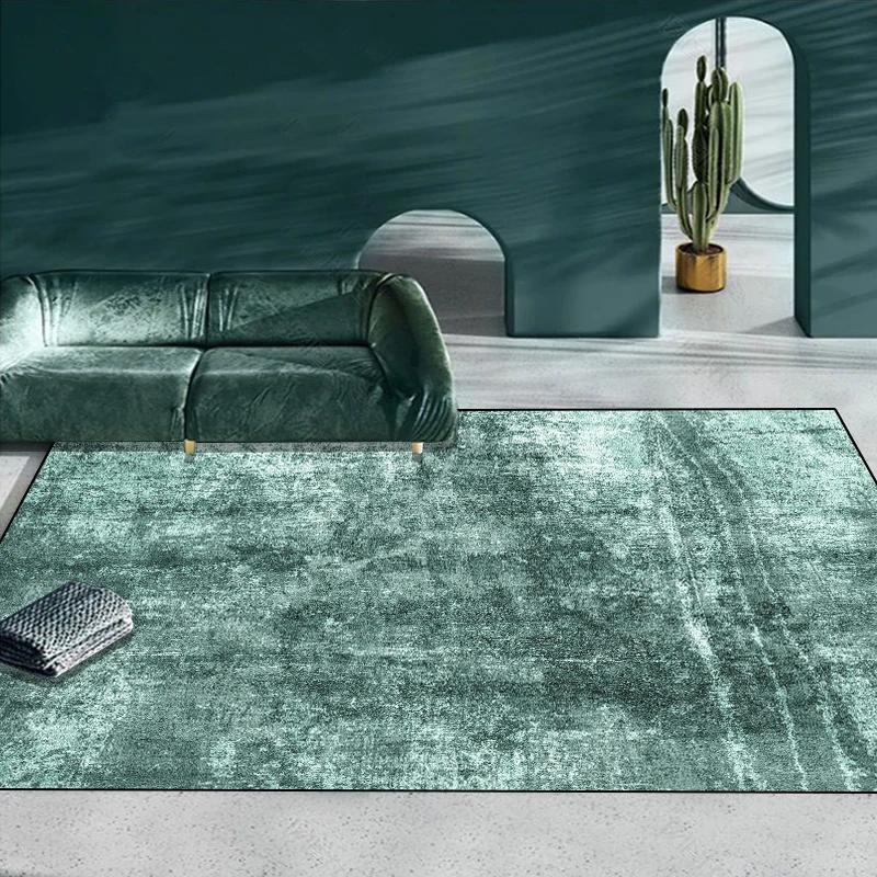 Heimdekoration Grüne Teppiche Wohnzimmer Licht Luxus Teppich Party Flur Dekor Fußmatte Schlafzimmer Ankleidezimmer Weicher Teppich Rutschfest