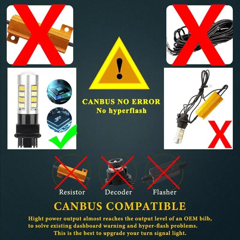 2 STÜCK T25 3157 Zweifarbig P27/7W 42SMD Superhelle Auto-Rückfahrleuchte Tagfahrlicht Blinker Brems-Rückfahrleuchte 12V