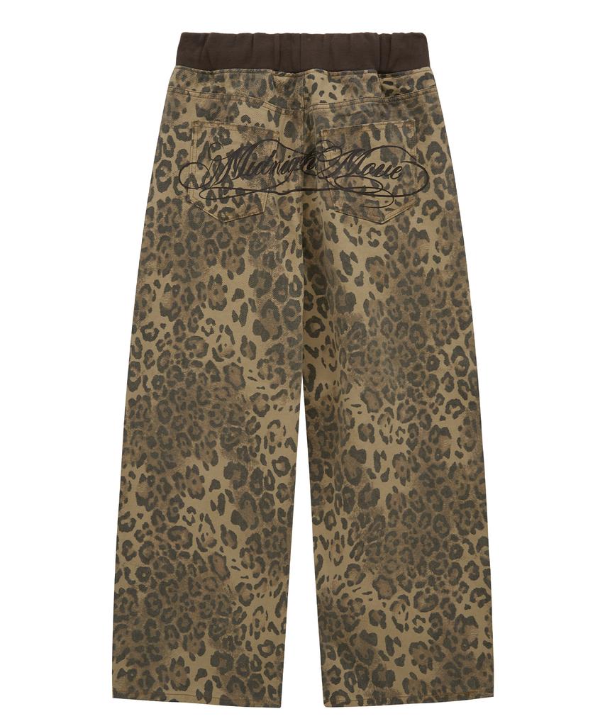 MIDNIGHT MOVE Bd Leopard Pants (Beige)