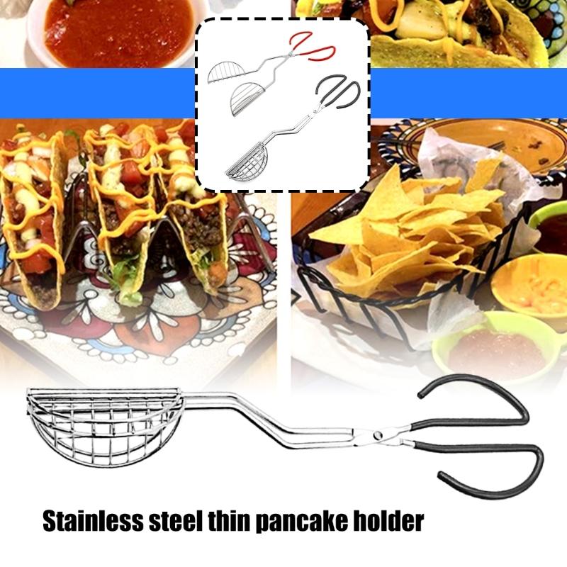 Functional 430 Nonrust Steel Clamp Tortillas Grip Tool Perfect For Shaping Tacos Quesadillas And Handmade Creation