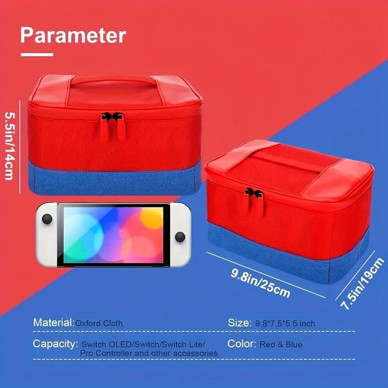 Travel Case Designed for Switch, Lite, and OLED, Offering Portable Soft Shell Protection