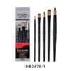 New Multiple Multifunctional Options Nylon Hair Oil Paint Brushshort Wooden Rod Art Raw Painting Acrylic Gouache Watercolor Set
