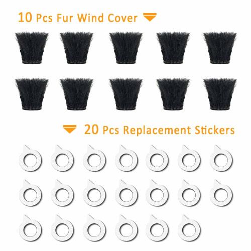 SUNMON Camera Microphone Windscreen Wind Muff for DJI Osmo Action Cameras, Sony RX1, RX10, RX100 Digital Compact Cameras (10-Pack)