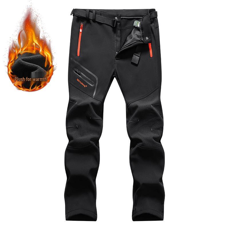 

Unisex Windproof Softshell Pants: Warm, Wear-Resistant, and Waterproof for Autumn/Winter Outdoor Activities. 6XL