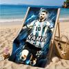 Custom Name Me-ssi football Beach Towel Microfiber Beach Towel, Lightweight and Quick-Dry, for Summer Travel, Swimming Pool Gift