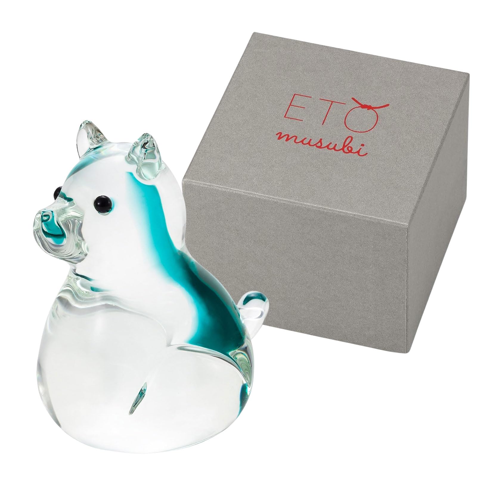 

АДЕРИЯ (АДЕРИЯ) ETO MUSUBI Нефритовая собака, Сделано в Японии, В подарочной коробке, Зодиакальное украшение для прихожей, Фэн-шуй, Стильное стеклянное украшение, Подарок для женщин,