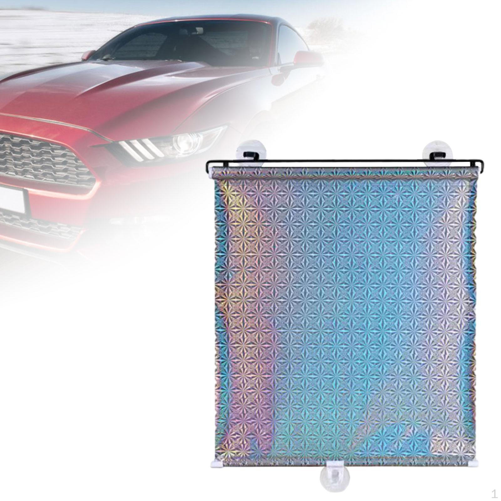 

Автомобильные роликовые солнцезащитные козырьки, детские дорожные аксессуары, выдвижные универсальные защитные боковые окна 40cmx60cm серебряный