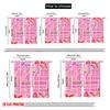 2pcs,2D Plane Printing Pattern Curtains Allison Flutter 100% Polyester (without Rod) All Seasons Perfect for Bedroom Living Room