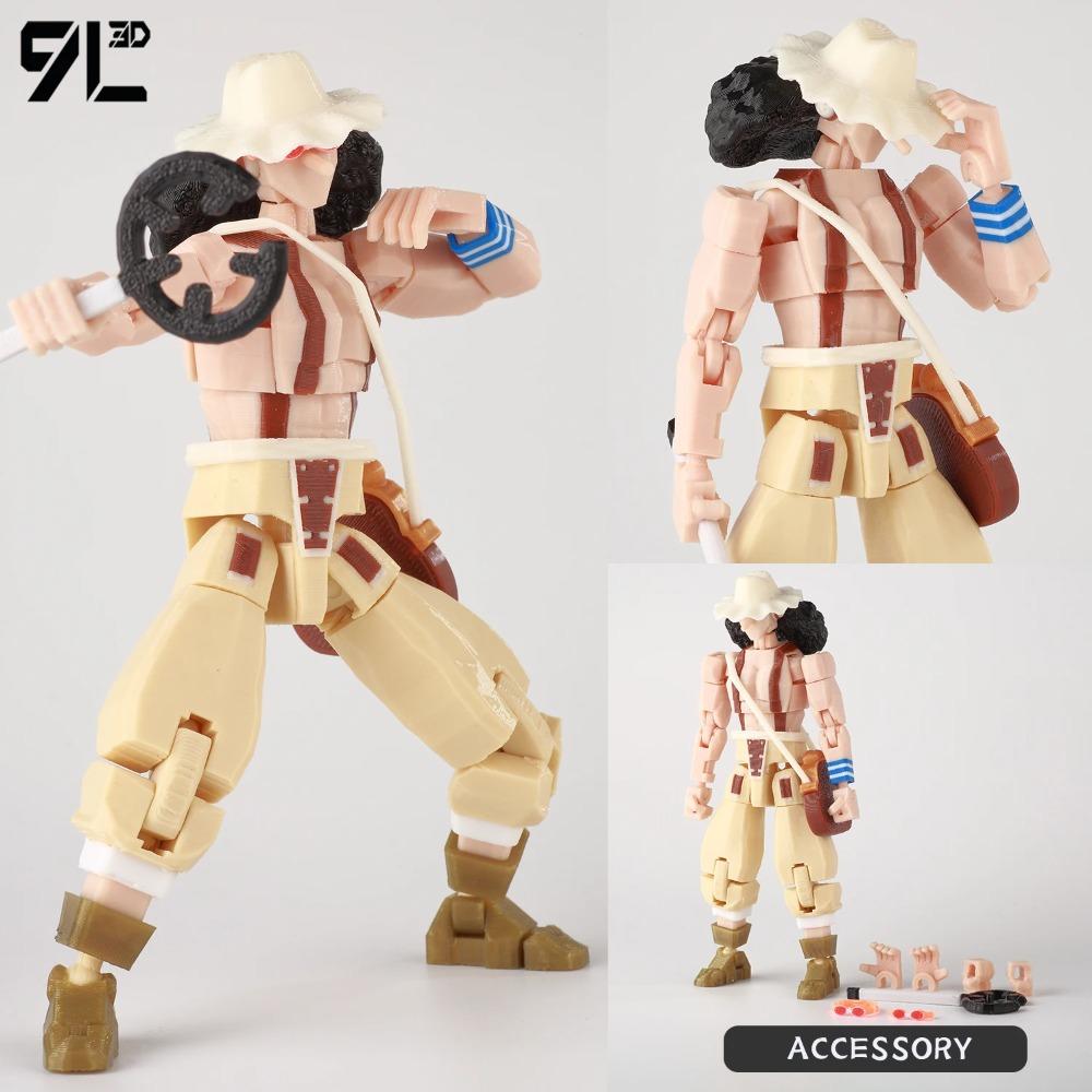 9L3D Tištěné Anime One Piece Naruto Demon Slayer Dummy13 Lucky T13 Pohyblivé Měnící Tvar Akční Figurky Figurína Hračky Sběratelské