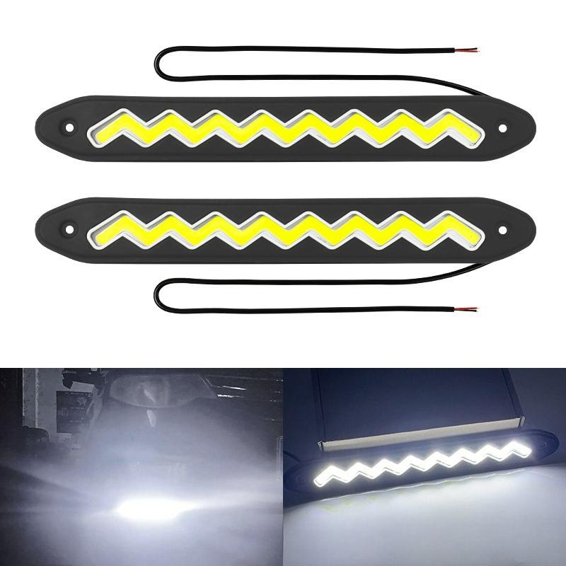 White Waterproof Flexible Silicone Highlight Auto Lamp Car Exterior Accessories Car LED Daytime Running Light DRL 2025 New