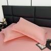 2pcs/1pcs Pillowcase Decorative Cushion Cover Envelope Style White Gray Khaki Solid Color Home Body Pillow Case 48X74cm