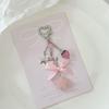 Y2K Spicy Girl Charm: Puffy Star, Beaded Flower, Strawberry Bow, CCD Pendant Keychain.