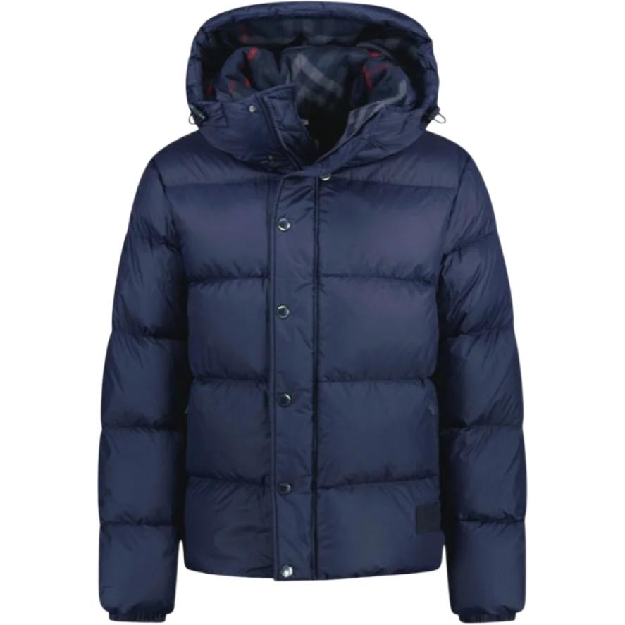 Burberry Down Jackets Men's Indigo Purple Hooded (Non-detachable) Moderate Straight Fit 81052281
