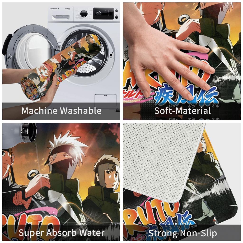 Itachi Uchiha Narutos Anime Door Floor Kitchen Bathroom Mat Anti-Slip Doormat Bedroom Balcony Entrance Rug Carpet Footpad