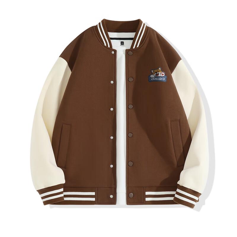 Jeanswest Men s Cartoon Shiba Inu Baseball Jacket 2XL