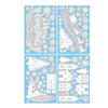 Christmas Window Stickers White Snowflake Elk Holiday Window Glass Door Decoration Stickers
