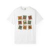 Autumn Stamps Unisex T-shirt, Fall Leaves Tee, Rustic Nature Shirt, Season