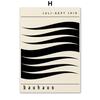 Bauhaus Exhibition Black Mid Century Modern Wall Art Print Abstract Canvas Painting Nordic Poster Wall Picture Living Room Decor