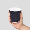 Disposable Corrugated Paper Coffee Cups with Lids