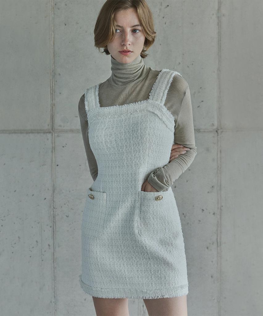 Ihr Tweed Mini Dress / Ivory