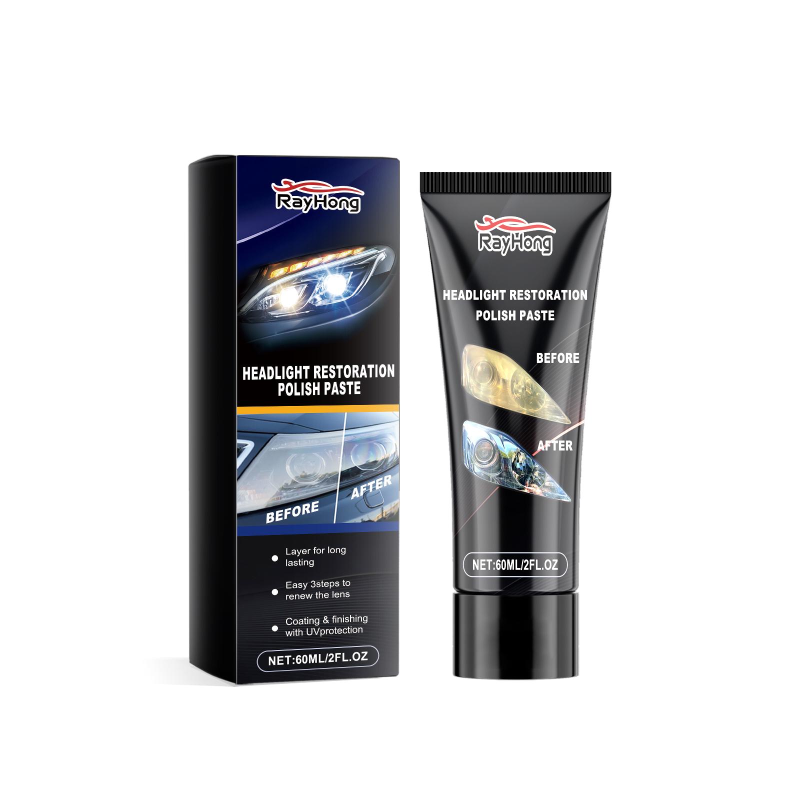 Car Headlight restoration Polishing Repair Paste lamp Coating  Care Scratch Cleaning Refurbishing Polishing Cream 60ML