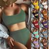 Ri Shang 2022 Women's Long Sleeve Sexy Sporty Split Swimsuit with European & American Style Print