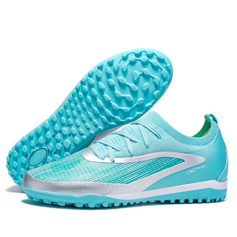 Youth Low-Top Seamless Fly-Woven Football Shoes Student Ag Spikes Men'S And Women'S Training Sports Shoes