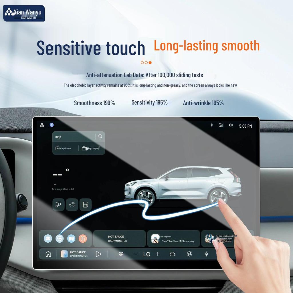 Volvo XC70 Center Console Screen Protector - Tempered Film & Interior Mod Accessories for 26 Models