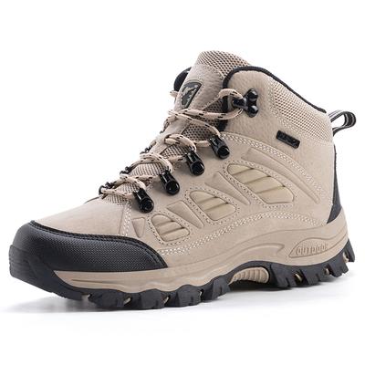 Spring Men's High-Top Non-Slip Hiking Shoes Women Outdoor Wear-Resistant Platform Travel Walking Shoes